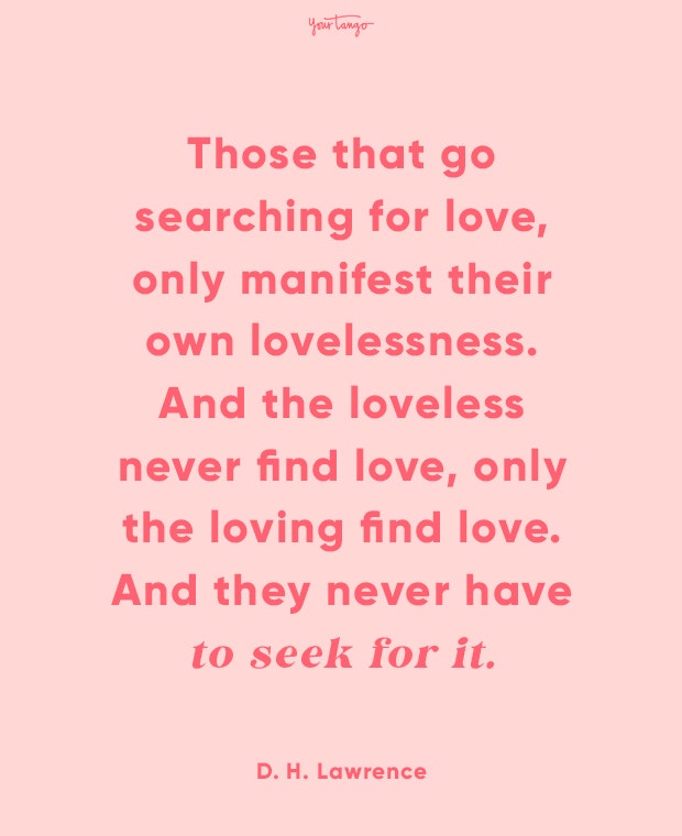 d h lawrence finding love quotes