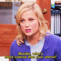 besides what&#039;s more cuterus than your uterus leslie knope