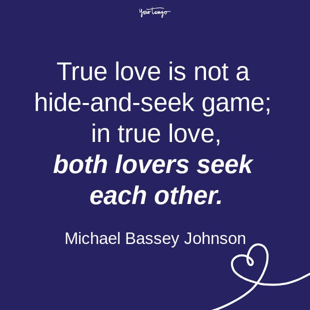 Michael Bassey Johnson relationship quote