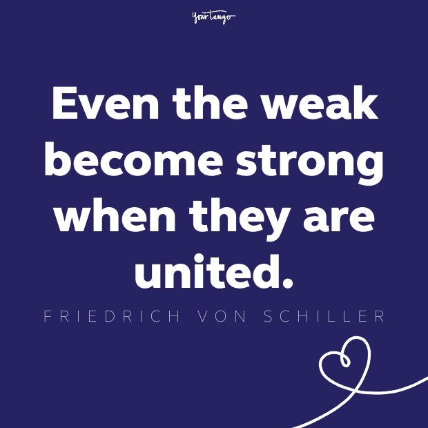 friedrich von schiller unity quote