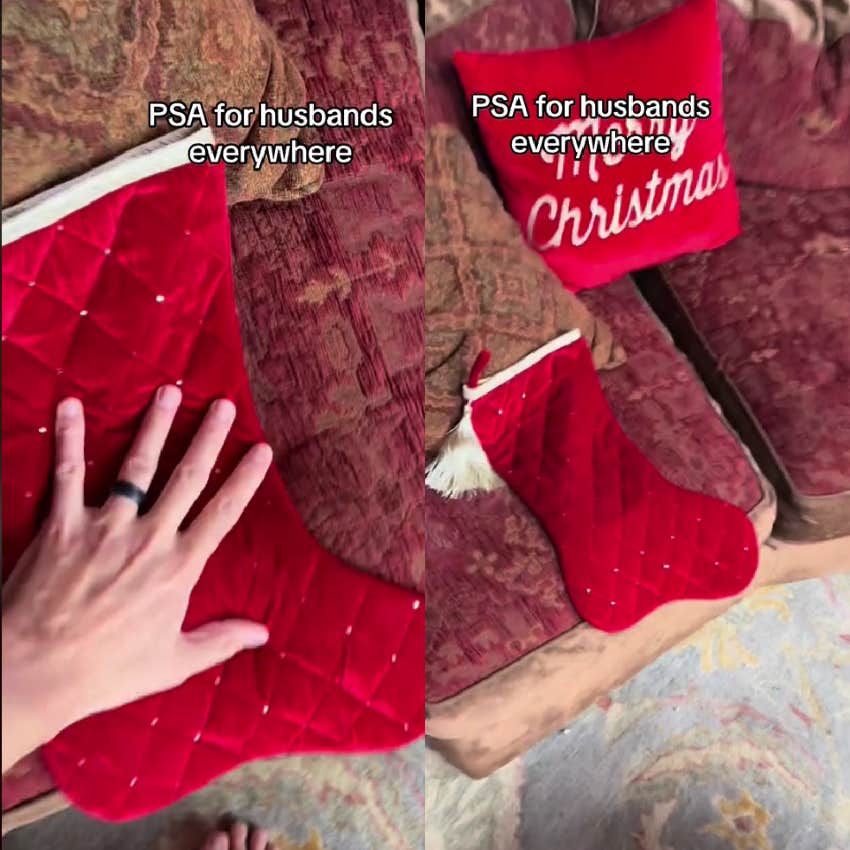 Dad asks why his wife&#039;s stocking is empty on Christmas morning