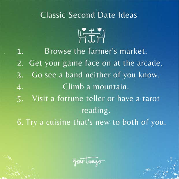 Classic second date ideas