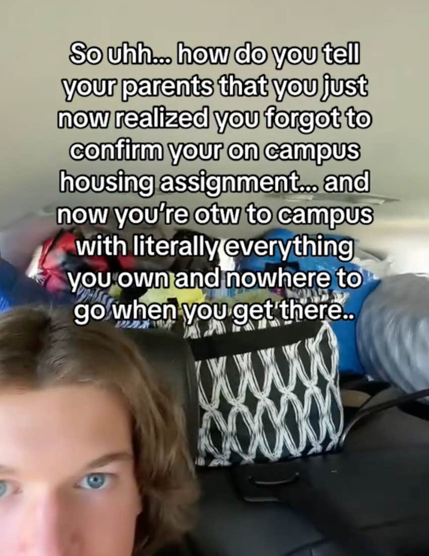 College student and TikToker Zandrox fails to mention to his parents that he doesn&#039;t have on-campus housing as they are driving him back to school