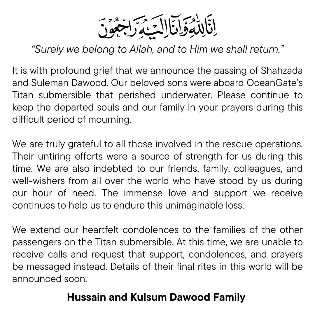 dawood foundation remembrance tweet suleman and shahzada dawood