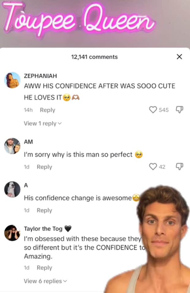 women reacting to men&#039;s hair transformation shows difference between how sexes treat others online