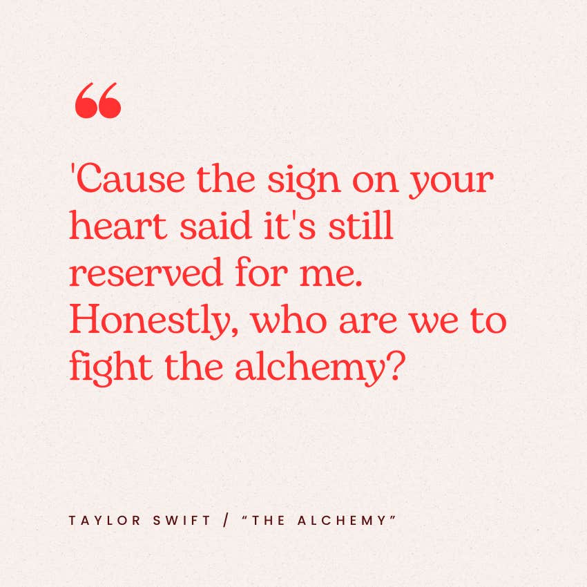 taylor swift love quotes the alchemy lyrics