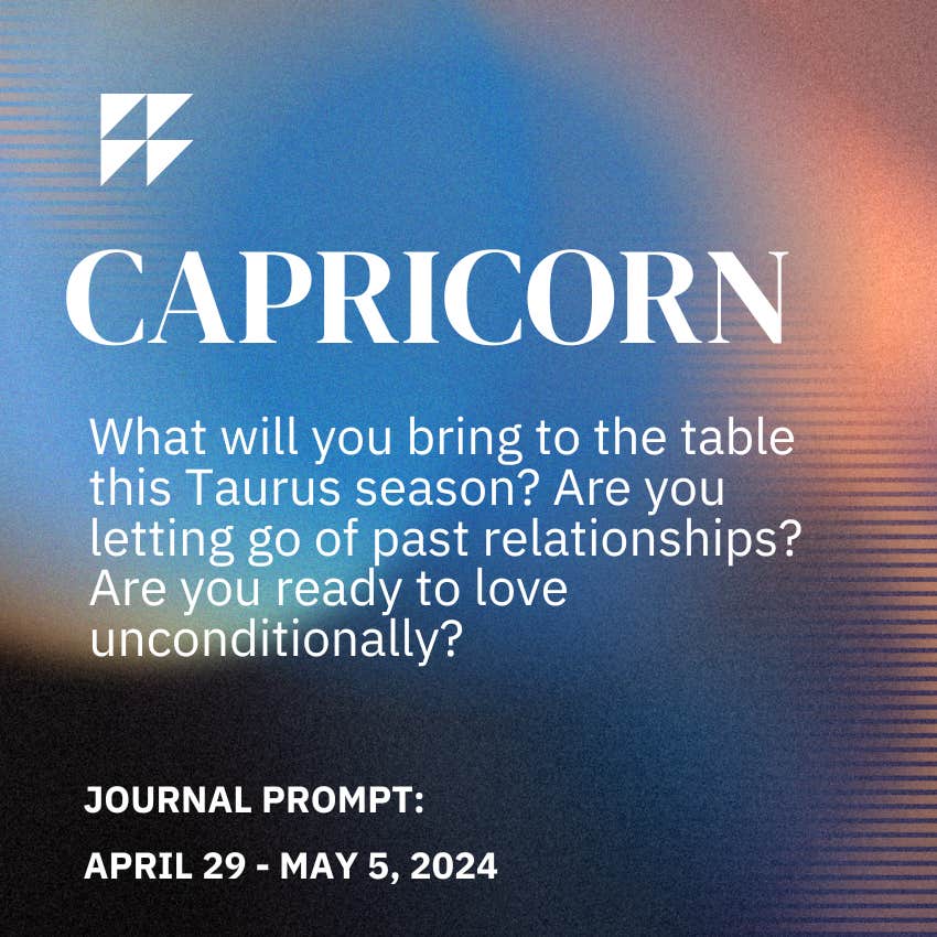 capricorn journal prompt apirl 29 - may 5, 2024