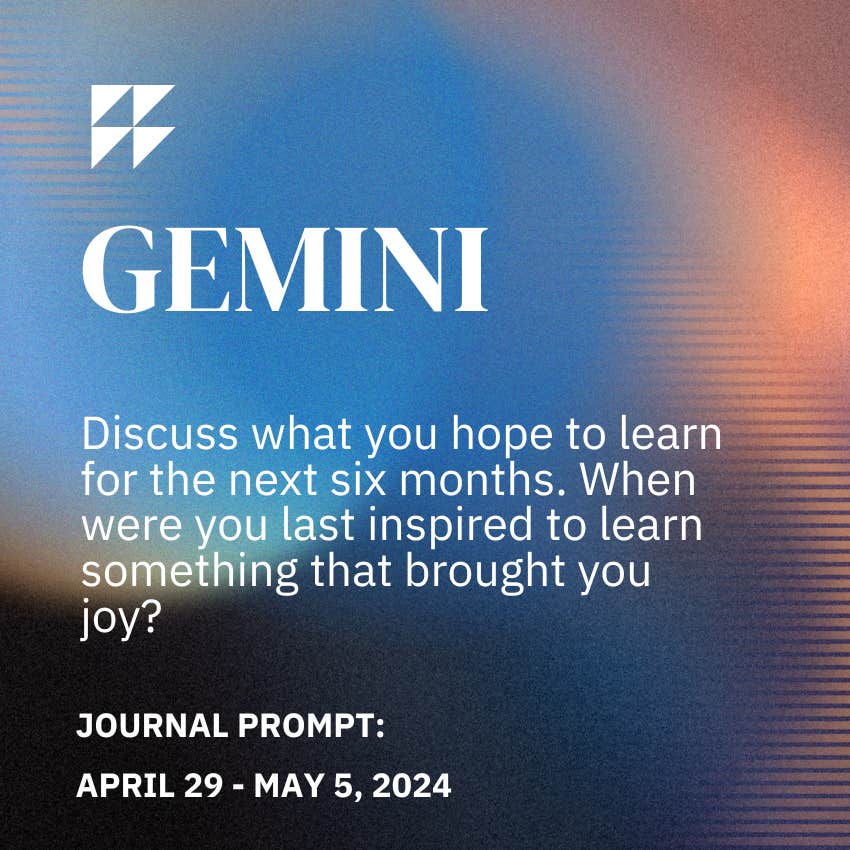 gemini journal prompt april 29 - may 5, 2024