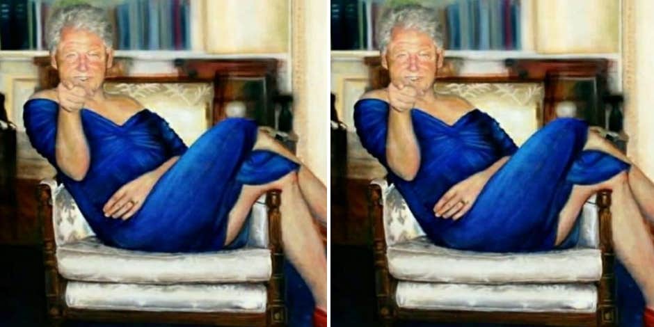 Who Is Petrina Ryan-Kleid? New Details Behind Artist Of Painting Of Bill Clinton In A Blue Dress Hanging in Jeffrey Epstein's Mansion