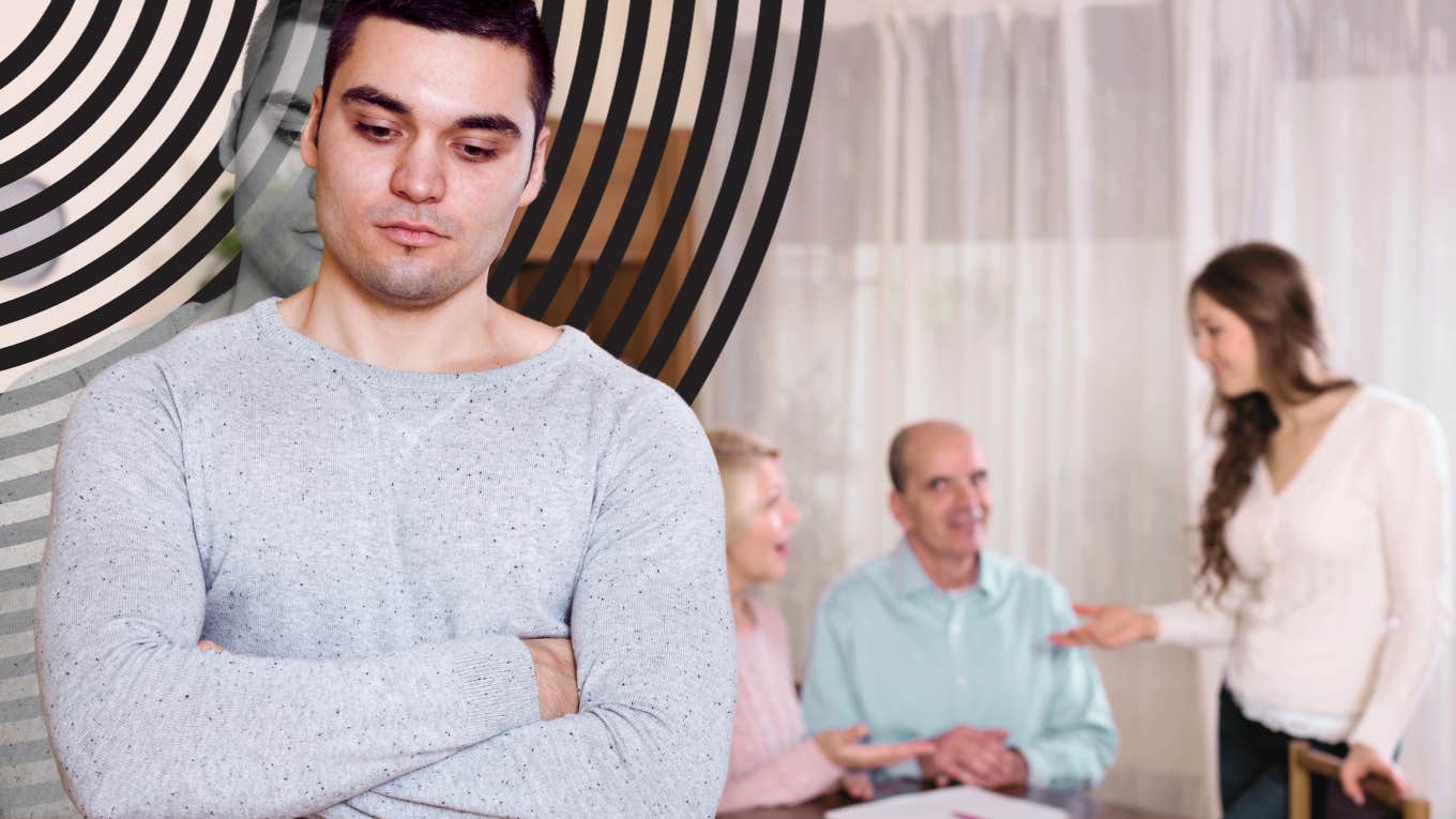 wife telling parents what is going on, son upset by dads reaction
