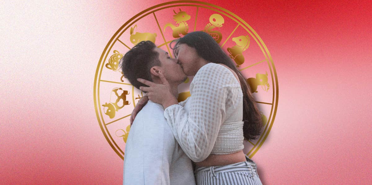 couple kissing and chinese zodiac signs