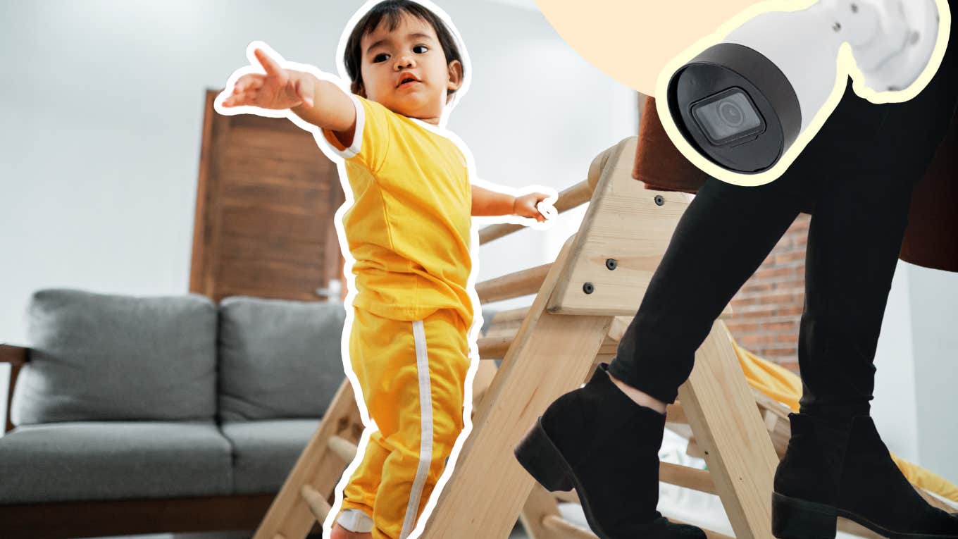 toddler climbing wooden toy