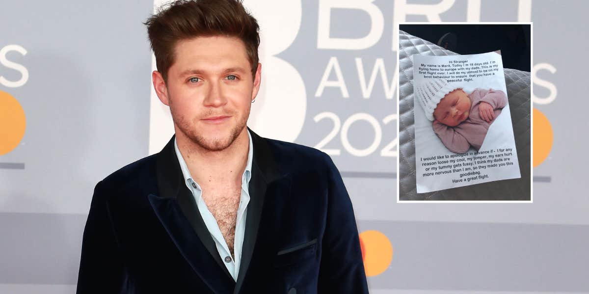 Niall Horan, message from parents of a newborn baby