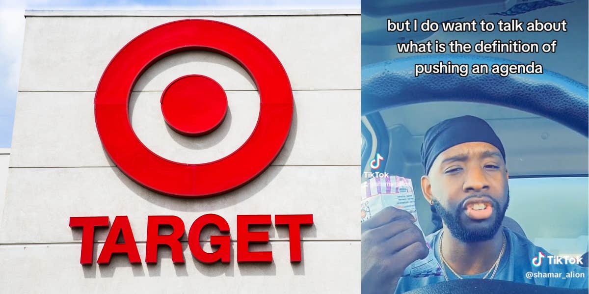 Target store, man on TikTok