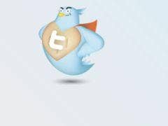 twitter bird super hero