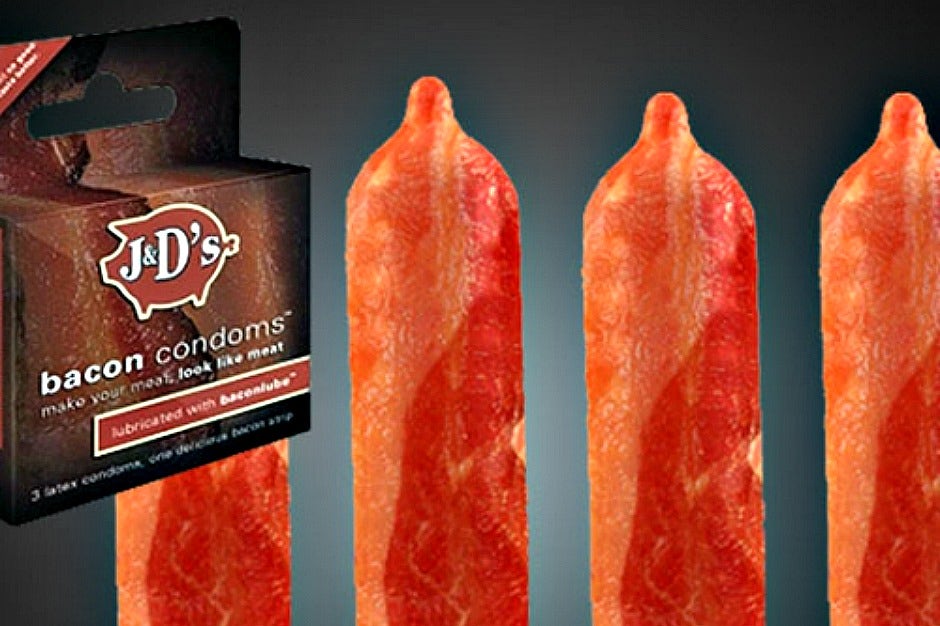 bacon condoms for his penis