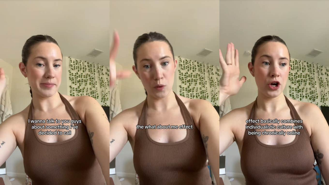 Sarah talking about the 'what about me effect' on TikTok
