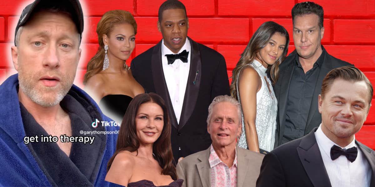 DJ Gary Thompson & May-December celebrities Beyoncé & Jay-Z, Michael Douglas & Catherine Zeta-Jones, Dane Cook and Kelsi Taylor, Leonardo DiCaprio