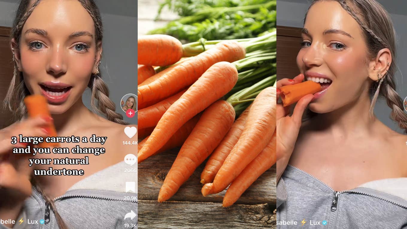 carrots, carrot lady, tan 