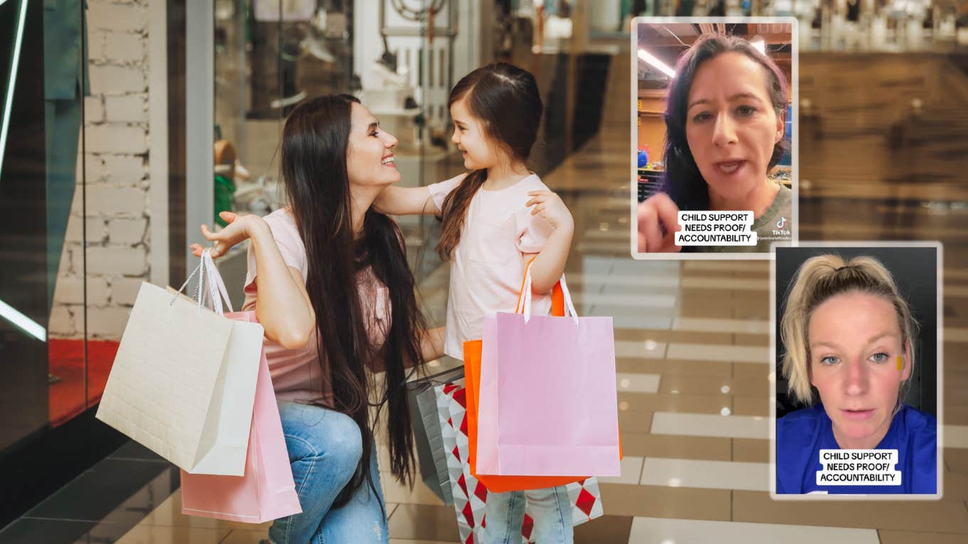 woman shopping with her daughter
