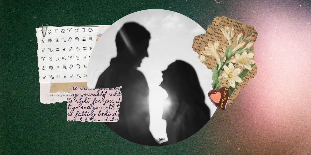 couple, zodiac signs and scrapbook images