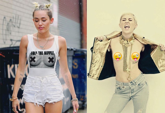 Miley Cyrus Free The Nipple