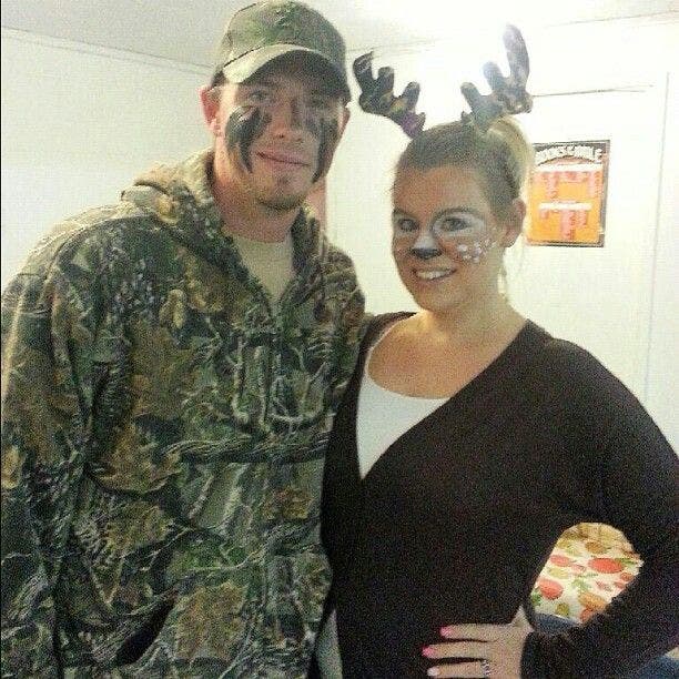 halloween costume deer and hunter