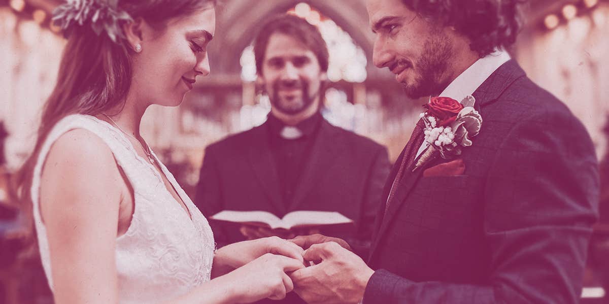 Emotional Couple Shares Beautiful Vows