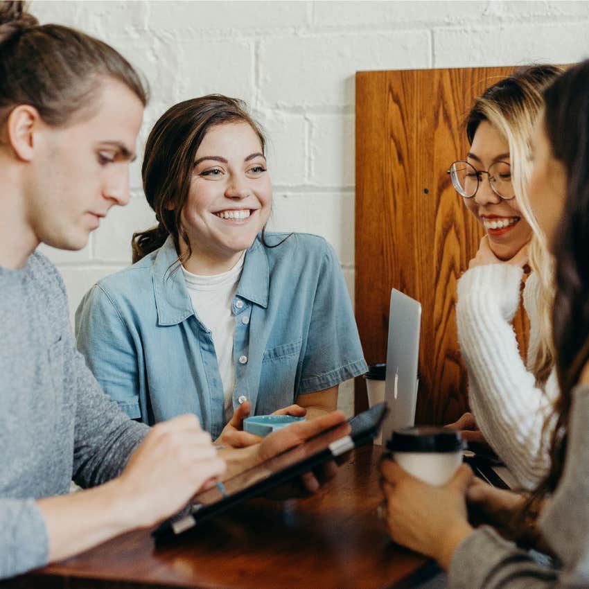 young employees at work 