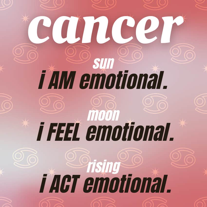 list of cancer sun, moon and rising differences