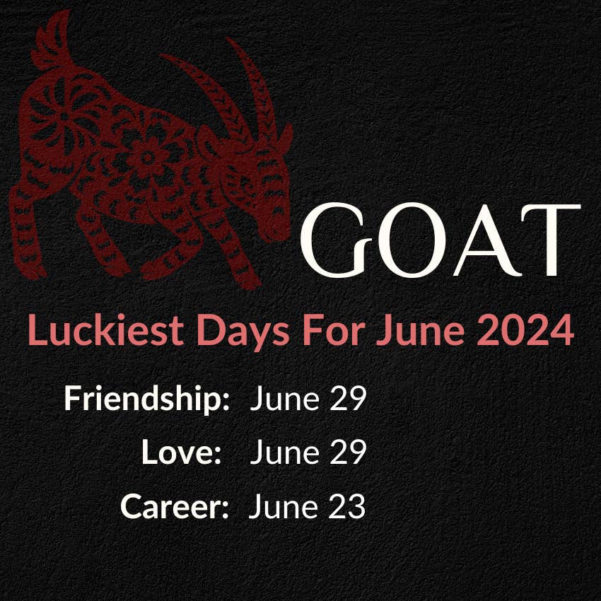 goat chinese horoscope june 2024 lucky days