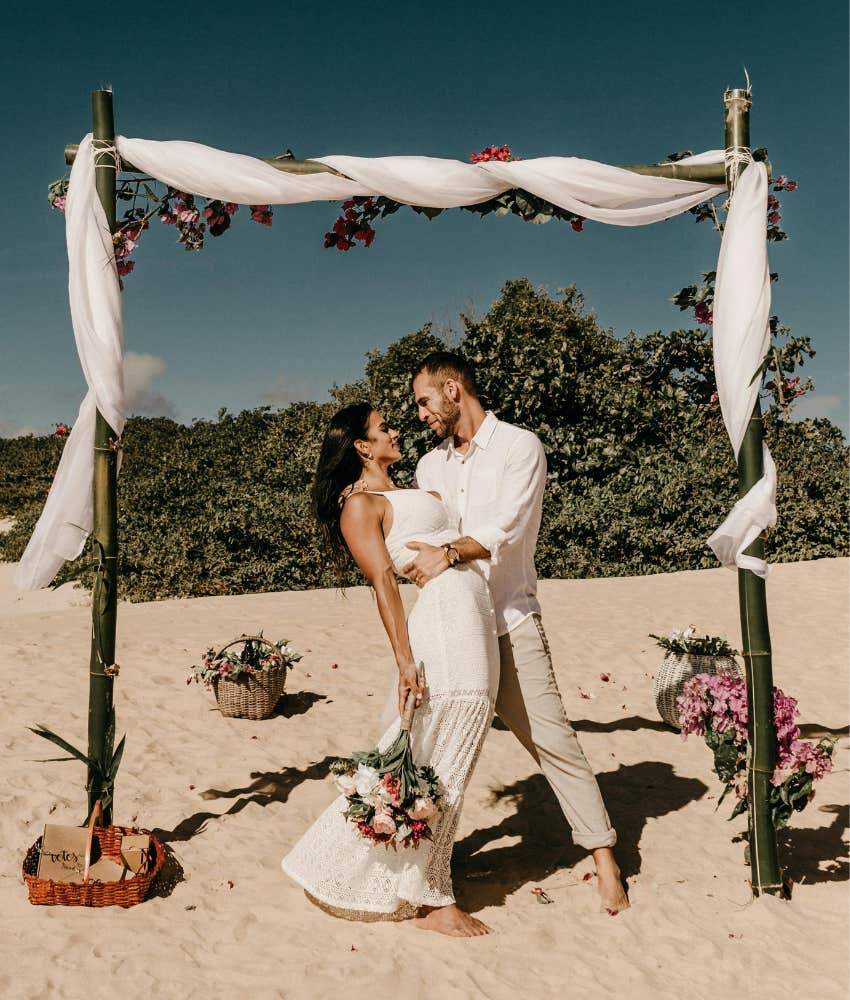 wedding on a beach