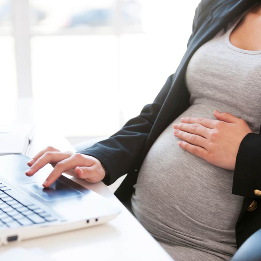 pregnant woman, work