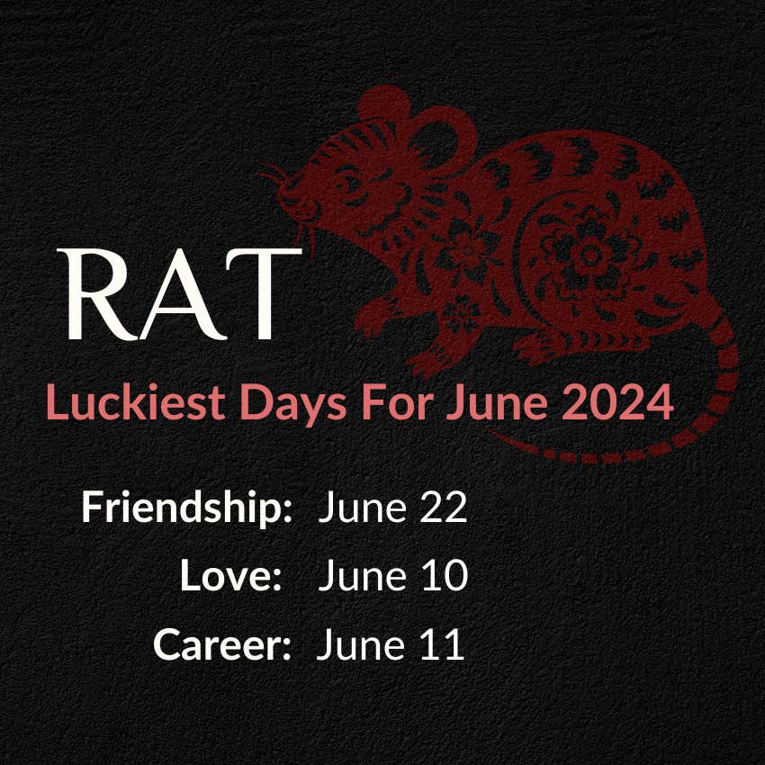 rat chinese horoscope june 2024 lucky days