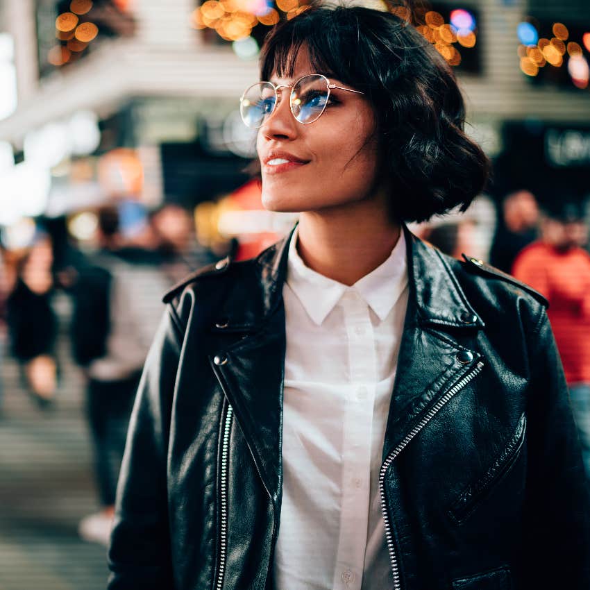 Woman in New York City