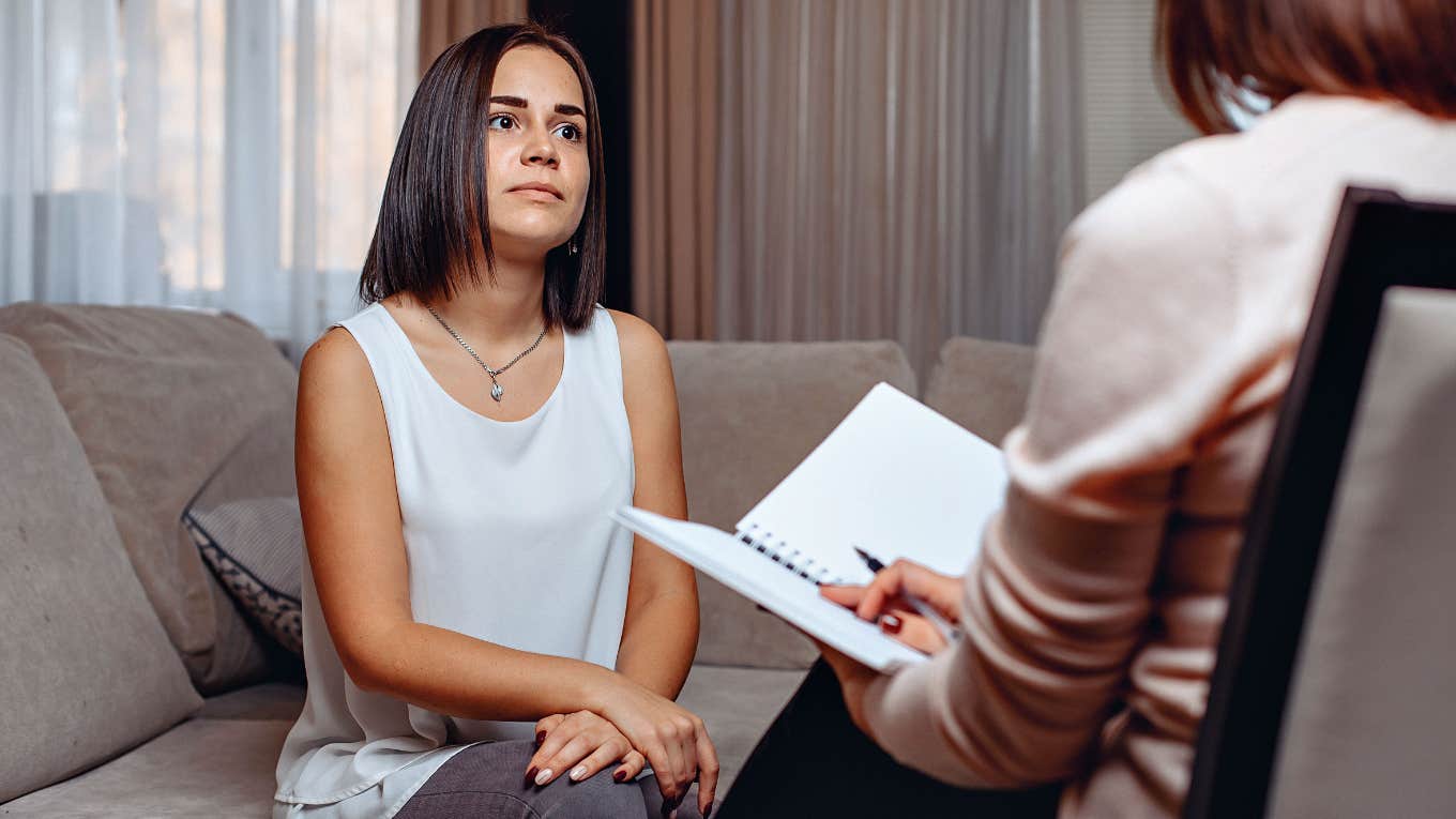 woman in therapy session