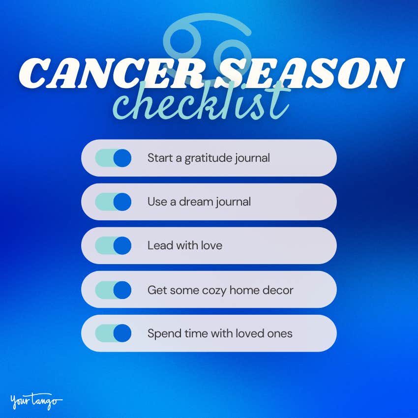 cancer season to do list