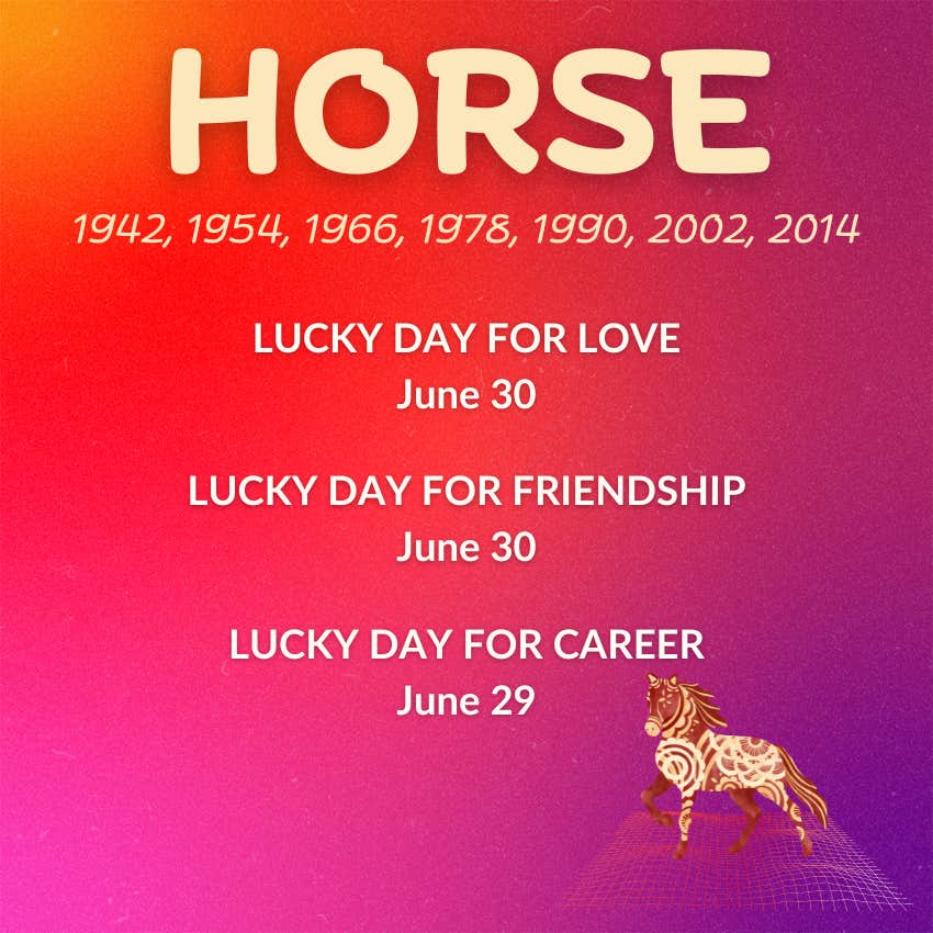 horse chinese zodiac weekly horoscope june 24-30
