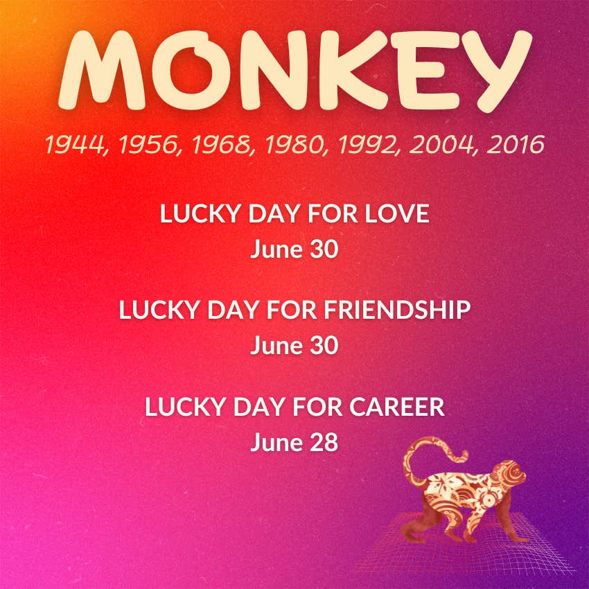 monkey chinese zodiac weekly horoscope june 24-30