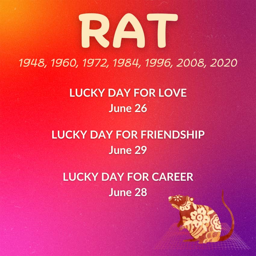 rat chinese zodiac weekly horoscope june 24-30