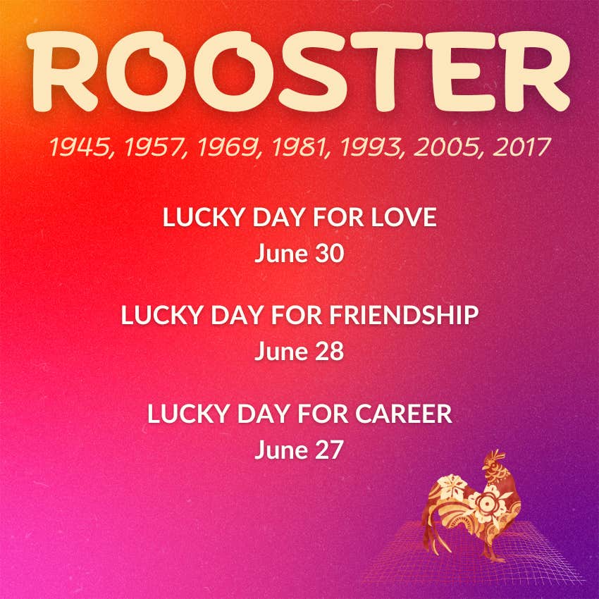 rooster chinese zodiac weekly horoscope june 24-30