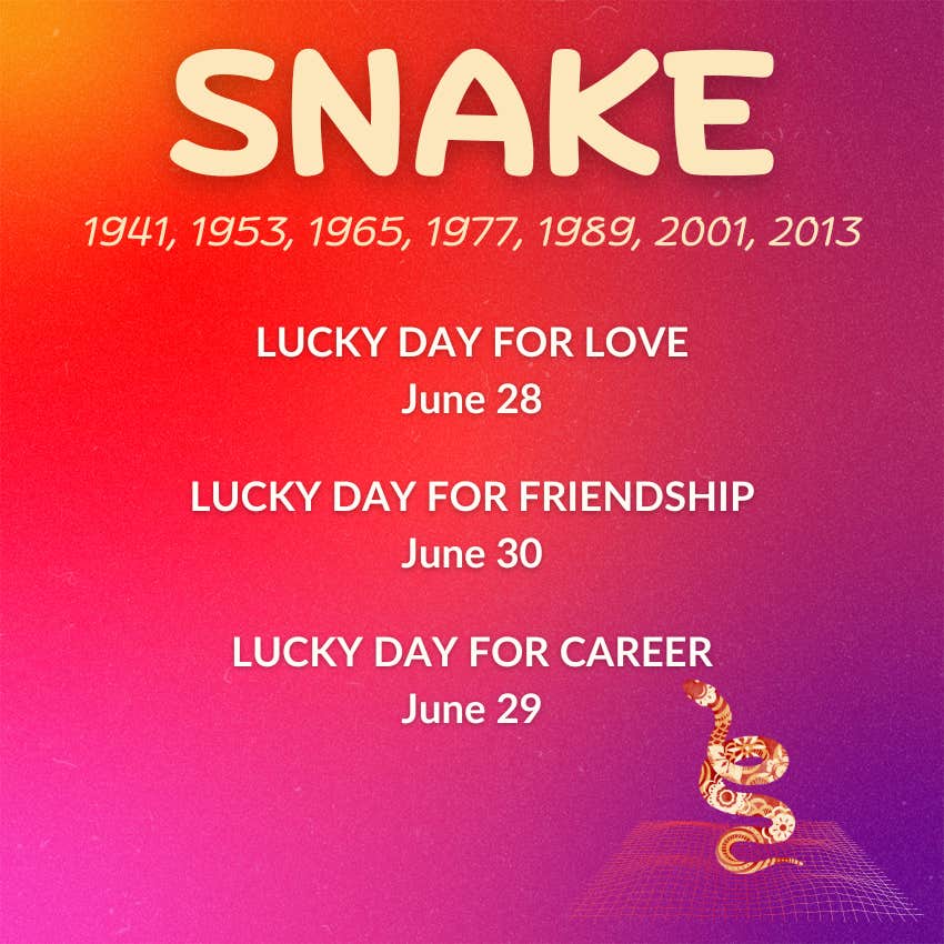 snake chinese zodiac weekly horoscope june 24-30