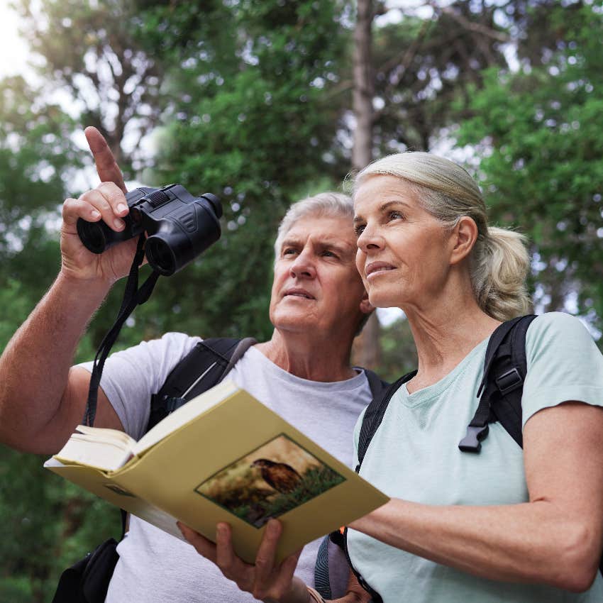 couple birdwatching