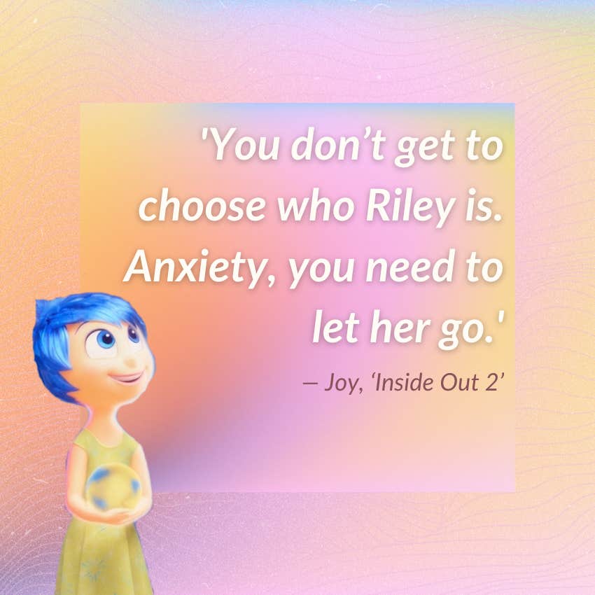 joy inside out 2 quote about anxiety