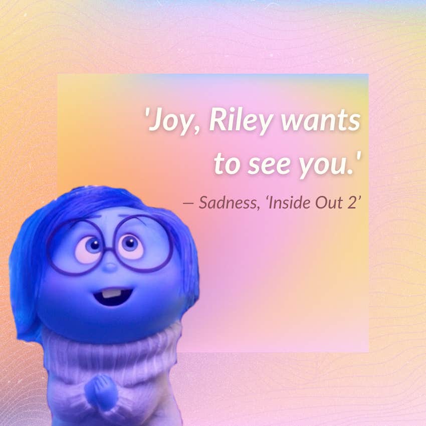 sadness inside out 2 quote about joy