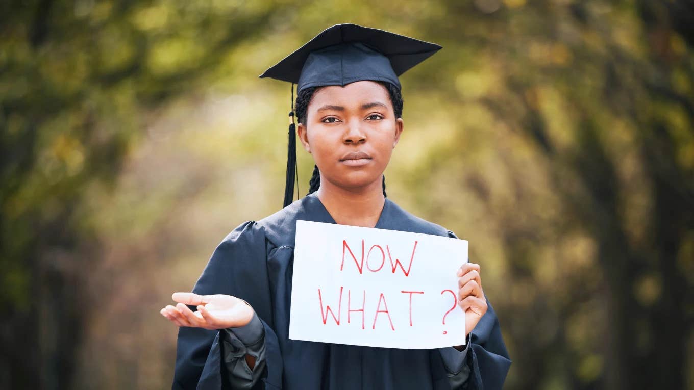college graduate frustrated that getting a job after college is so hard