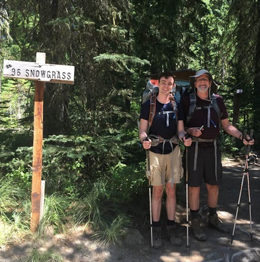 Father and son on the trail to somatic first aid