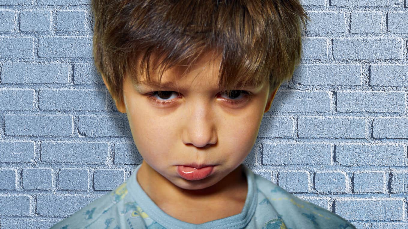 A Mom Went To Visit Her Son At Lunch & Caught Him Receiving An Unusual Punishment For Being 'One Minute Late' To School
