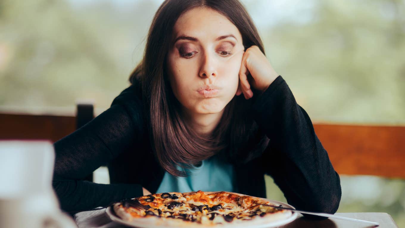 woman who's a picky eater