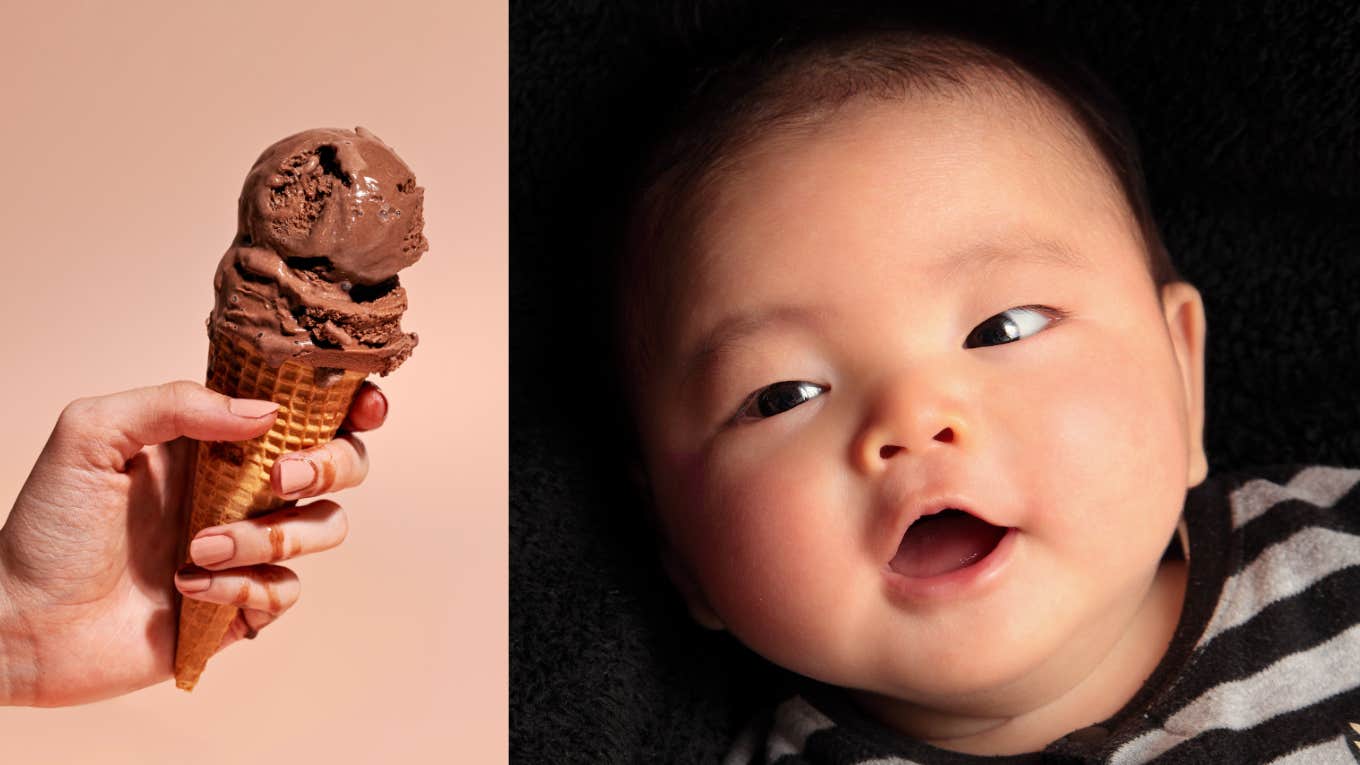 mother-in-law feeds baby ice cream to spite mom